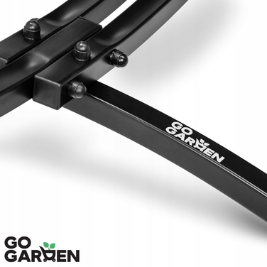 Стійка для гамака Go Garden металева, чорна, двомісна 2в1