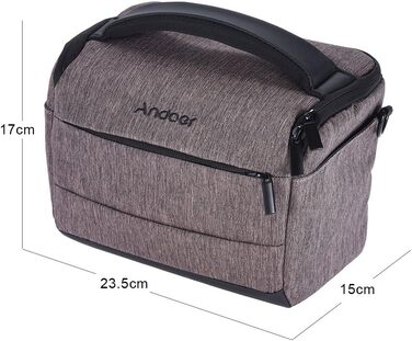 Сумка для камери Andoer: для Canon, Nikon, Sony, Fujifilm, Olympus, Panasonic (1 камера + 2 об'єктиви + аксесуари)