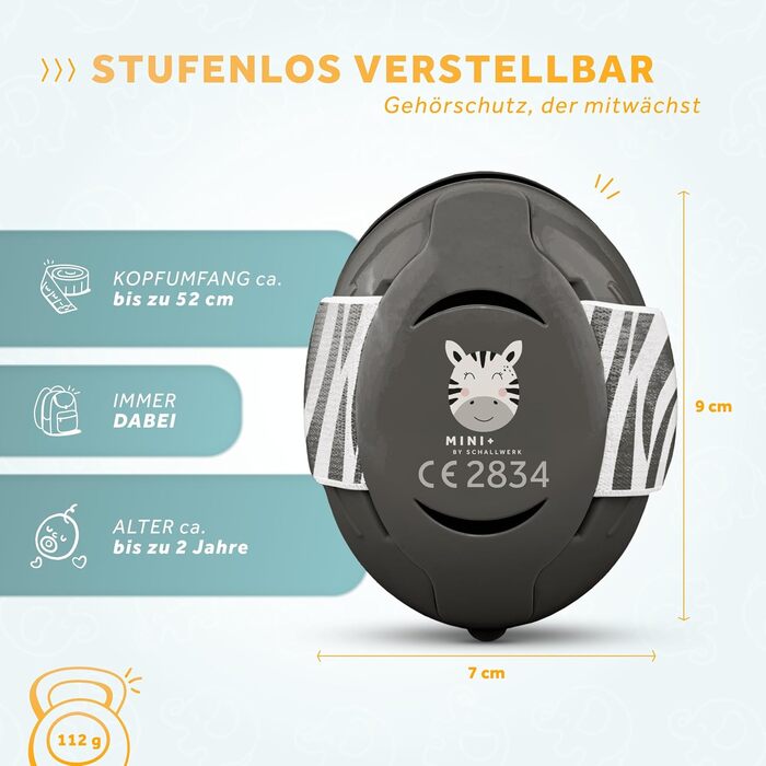 Schallwerk Mini+ (Dusty) - Шумоізоляційні навушники для дітей: захист вух, комфорт, преміум-якість