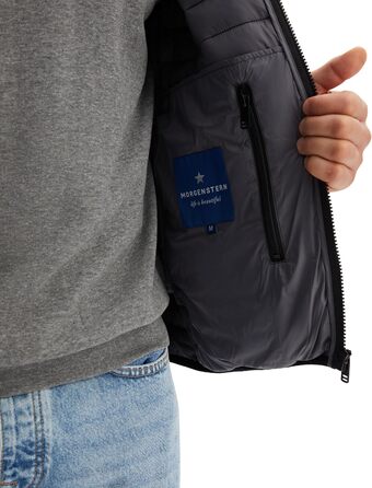 Чоловіча степкова жилетка Morgenstern для активного відпочинку, тепла зимова жилетка з штучним пухом, чорна, XL