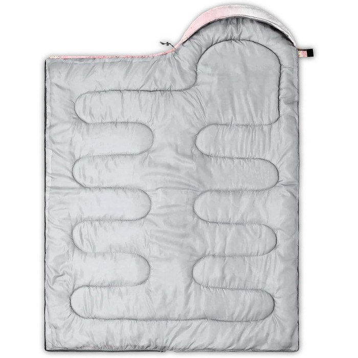 Спальні мішки QOOMO для кемпінгу, 3 сезони, для дорослих та дітей, легкі, водонепроникні, для подорожей та відпочинку на природі