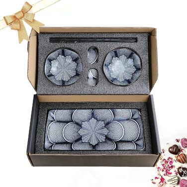 Набір для суші Elush: 2 тарілки, 2 миски для соусу, 2 пари паличок, 2 підставки, кераміка, японський стиль