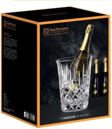 Охолоджувач для вина Nachtmann Noblesse 22,5 см, кришталевий, для шампанського та ігристих напоїв, придатний для миття в посудомийній машині