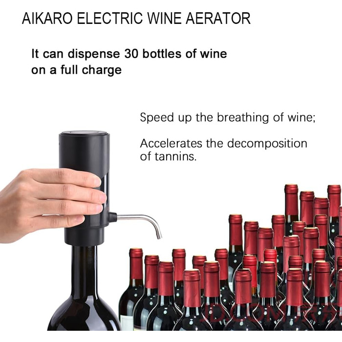 Wine Aerator, Red Wine Decanter, Wine Decanter (Aerator Set) (Electric Aerator Set)