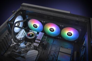 Система водяного охолодження Thermaltake TH280 V2 Sync AIO з дзеркалом Infinity, 2x CT140 PWM, 420 мм, RGB (Black)