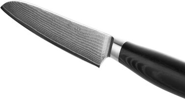 Професійний кухонний ніж Santoku Wakoli Mikata 12 см з дамаської сталі 67 шарів, мікарта, для м'яса, овочів і суші, подарункова коробка