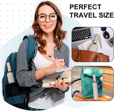 Вітростійкий автоматичний парасолька для подорожей, 12 ребер, для чоловіків та жінок (Бежевий)