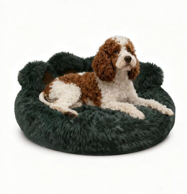 М'яке ліжко для собак та котів з дизайном ведмежих лапок, 50 см, сірого кольору. Зручне та тепле місце для сну маленьких та середніх собак, котів та кроликів. Легко миється.