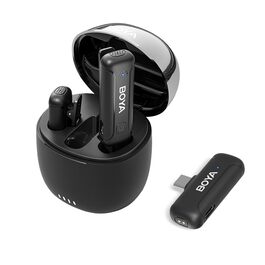 BOYA BY-WM3T-U2: Бездротовий петличний мікрофон з USB-C для Android/iPhone - 100м, 32год, шумозаглушення