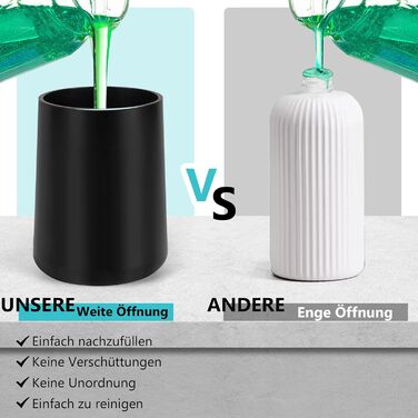 Phneems Soap Dispenser Automatic Foam Soap Dispenser Electric Soap Dispenser With Sensor 250ML Soap Dispenser Automatic USB Rechargeable IPX5 Waterproof FOR Bathroom Kitchen Black