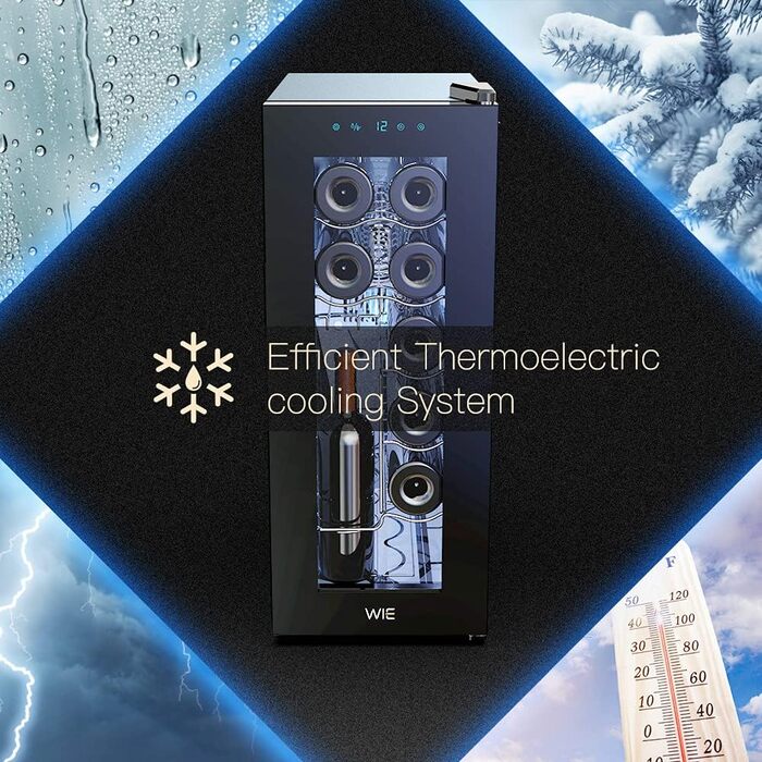 Міні-холодильник для напоїв на 38 літрів з подвійними скляними дверцятами та регульованими полицями. Ідеально для дому, кухні, бару, офісу. Місце для 120 банок соди/пива. Тиха робота, поворотні двері.