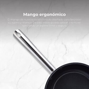 BERGNER Gourmet | Stockpot with Glass Lid | 8 L Capacity | Made of Stainless Steel | Ergonomic Handles | Kitchen Appliances | Suitable for All Cooktops (28 x 5.5 CM)
