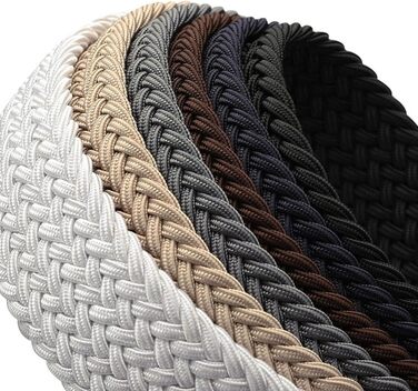 Плетіний еластичний пояс для жінок та чоловіків, багатокольоровий, для джинсів, спорту та повсякденного носіння. Розмір 38-42 (світло-сірий, темно-зелений)