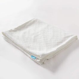 RECCI Mattress Topper Cover, Bamboo Breathable Topper Protector, Anti-Allergy and Dust Mite Resistant, Fits 4-6 cm Height Mattress Toppers [90 x 200]