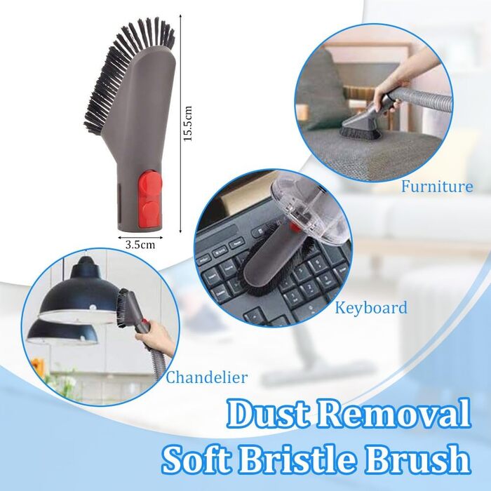 Набір насадок для пилососа BUZIFU 7 шт. 32-35 мм (універсальні) - для меблів, матраців, щілин. Сумісні з Kärcher, Miele, Siemens, AEG, Bosch, Panasonic, Philips