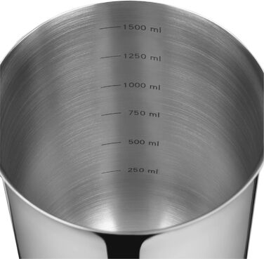 WMF Function Bowls Mixing Bowl 1.5l, with handle, polished Cromargan stainless steel, internal scale, dishwasher safe