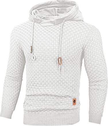 Пуловер чоловічий Tarainya з капюшоном, теплий светр з довгим рукавом, зимовий, XL