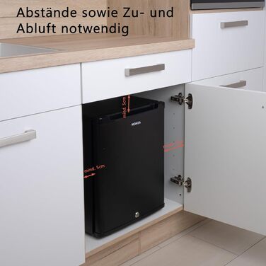 Міні-холодильник 28 літрів з замком, безшумний, з підсвічуванням, для вина, дверцята відкидні, 4°-14°C