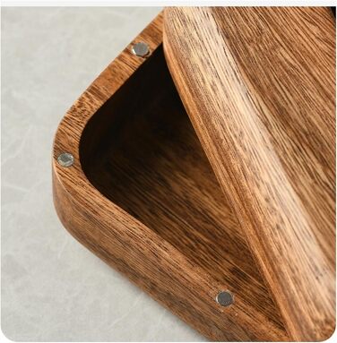 DIANXI Tissue Box Halter Walnut Bread Tissue Box, Solid Wood Living Room Desktop Paper Box, Solid Wood Napkin Box, Restaurant Tissue Box Tissue Dispenser Box