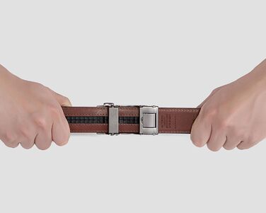 Чоловічий шкіряний ремінь Acewin з автоматичною пряжкою, робочий, регульований, ширина 35 мм, довжина 105 см, розмір 26'-32', колір 02-brown