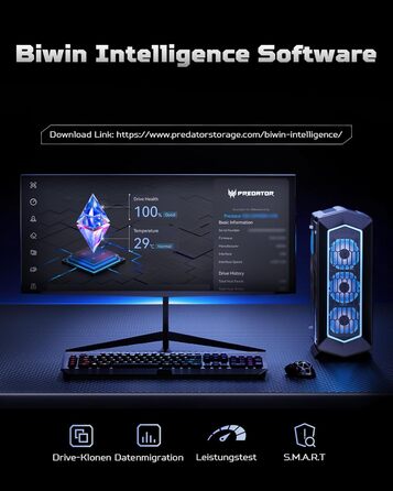 SSD Acer Predator GM6 1TB M.2 NVMe PCIe 4.0 - Швидкий накопичувач для ігор та ПК