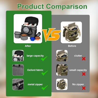 Трансформер для собак: сумка-переноска для подорожей з місткими кишенями, зручним ременем та двома складеними мисками. Ідеально для собак та котів.