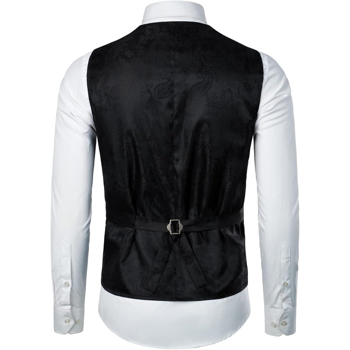 Жилет чоловічий PARKLEES, металевий візерунок пає, золотистий, блискучий, для весілля, балу, вечірки, костюма або смокінга, 3XL, коричневий