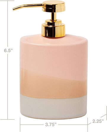 Дозатор мила SKL Home Alanya Blush - стильний дозатор для ванної кімнати