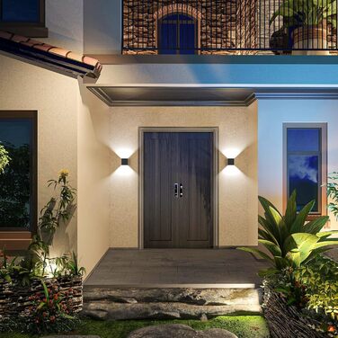 Настінні світильники YrgePowk 2 шт. з LED лампочками G9, IP65, чорні, регульовані, 3000K/6000K