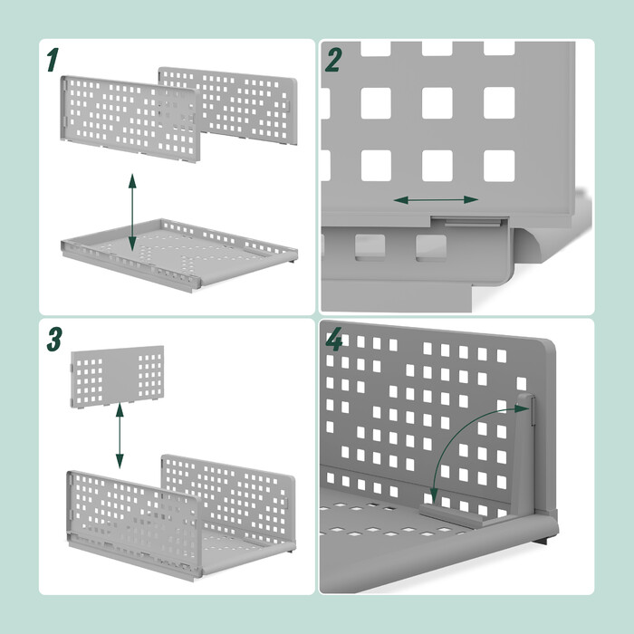 Relaxdays 3-Piece Closet Organizer Set
