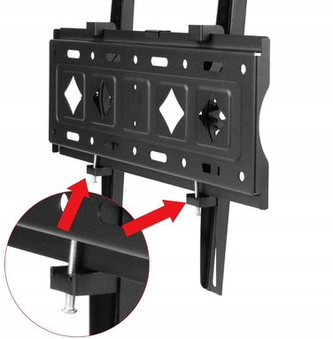 Кронштейн для телевізора 25-80 дюймів, до 80 кг, регульований навіс для ТВ