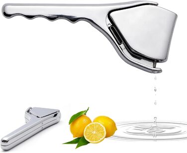 Прес для часнику та імбиру з нержавіючої сталі, велика чаша, стійкий до миття в посудомийній машині, 5 років гарантії