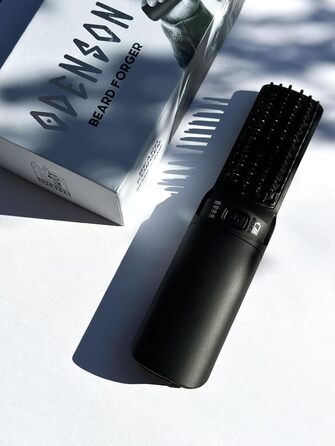 Odenson Beard Forger: Бездротова нагрівальна щітка для бороди – 4 температурні режими, портативна, акумуляторна