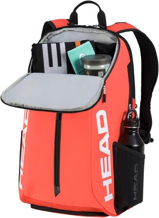 Рюкзак HEAD Tour Backpack 25L чорний/білий (флуоресцентний помаранчевий)
