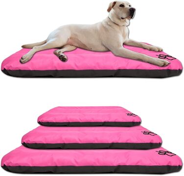 Килимок для собак, лежанка для собак всіх розмірів - вологостійкий килимок, м'яке лежання з піни, Outdoor & міцний килимок для собак - 90x60x8 см Рожевий R1(90 x 60 см) Рожевий