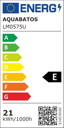 Дзеркало для ванної кімнати AQUABATOS з підсвічуванням 100x70 см LED, антизапар, сенсорне керування, 3 кольори світла, регулювання яскравості