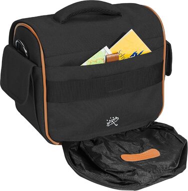 Сумка для камери PEDEA 'Vintage' з захисною плівкою для дисплея, чорна, XL (Canon, Nikon, Pentax)