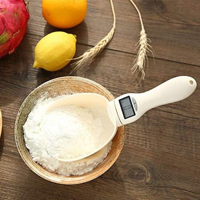 Kitchen Scale Measuring Spoons Electronic Weighing Spoon Digital Pet Food Scale Measuring Cup 800g for Baking Cooking Dog Cat Food Weighing New 2021