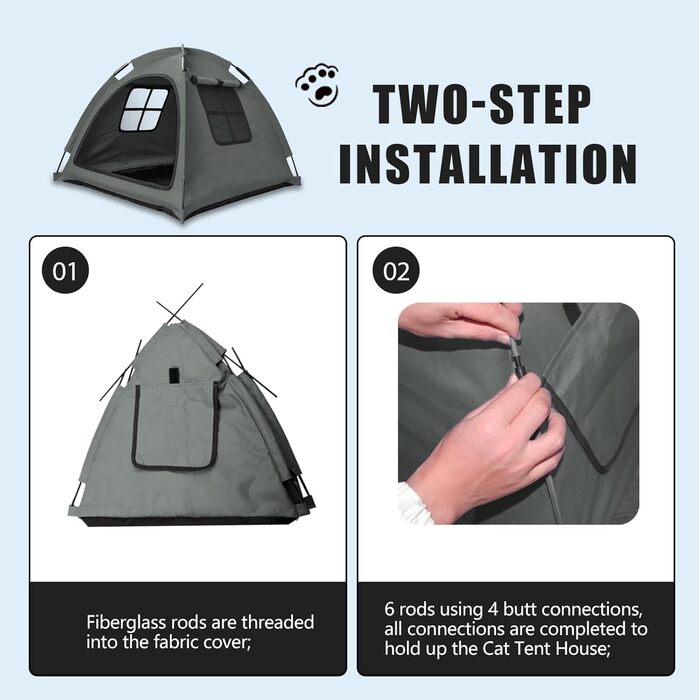 Коттедж для домашніх тварин (внутрішній/зовнішній), червоний, для котів, цуценят, тварин. Без дверцят. Розмір Small.