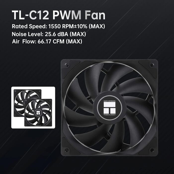 Система охолодження CPU Thermalright Peerless Assassin 120 SE ARGB, 120 мм, 6 heatpipes, для AMD AM4/AM5 та Intel LGA 1700/1851