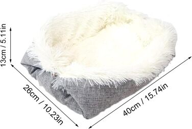 Ліжко для кота YUYTE, миється, для дому, тепле, зручне, підходить для будь-якої пори року (біле)