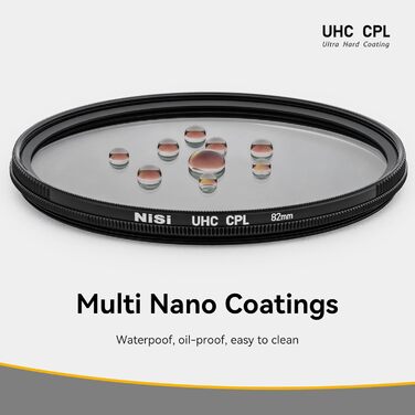 NiSi UHC CPL фільтр - поляризаційний фільтр з ультра-твердим покриттям (72 мм)