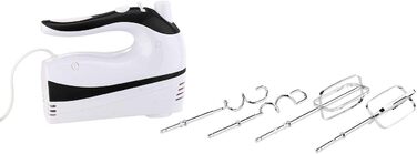 Ручний міксер Rosenstein & Söhne з 5 швидкостями та Turbo, 4 гачки, до 500 Вт (вінчик, міксер, кухонний помічник)