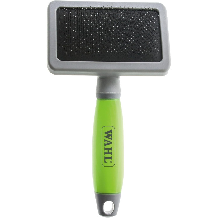 Видалення ворсу Wahl Große Zupfbürste - професійна щітка для грумінгу собак та котів з гелевою ручкою (зелена)