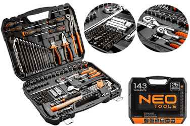 Набір інструментів NEO TOOLS, 143 предмети, 08-945