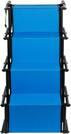 Зручна рампа для собак у машину, велика та маленька, складана, чорна/синя (139x45x76 см)