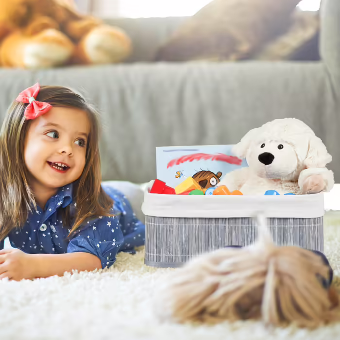 Relaxdays Bathroom Storage Basket 3-Piece Set