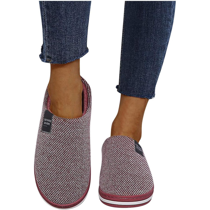 Теплі жіночі/чоловічі тапочки з плюшу та повсті, модель A01, колір водяний кавун, розмір 36 EU