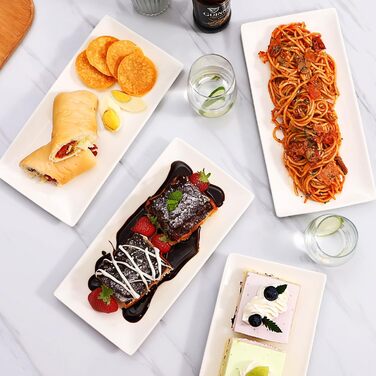 Набір сервірувальних тарілок DOWAN, 4 шт., 30,5 x 15,2 см (порцеляна)