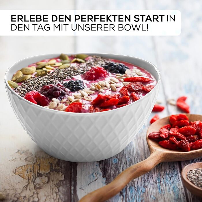 MIAMIO Набір посуду з 24 предметів з кераміки (6 персон) - посуд для обіду, сумісний з мийною машиною та мікрохвильовою піччю, Palmanova Kollection